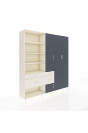 Hyperion Dolap 14 Raflı 4 Çekmeceli 4 Kapaklı 220x44x243 - S553M042V07B