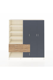 Hyperion Dolap 14 Raflı 4 Çekmeceli 4 Kapaklı 220x44x243 - S553M042V09B