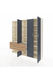 Hyperion Dolap 14 Raflı 4 Çekmeceli 4 Kapaklı 220x44x243 - S553M042V09B