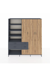 Hyperion Dolap 14 Raflı 4 Çekmeceli 4 Kapaklı 220x44x243 - S553M042V11B