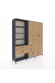 Hyperion Dolap 14 Raflı 4 Çekmeceli 4 Kapaklı 220x44x243 - S553M042V12B