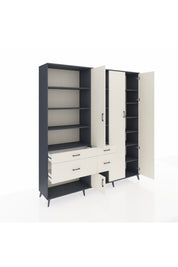 Hyperion Dolap 14 Raflı 4 Çekmeceli 4 Kapaklı 220x44x243 - S553M042V13B