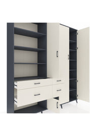 Hyperion Dolap 14 Raflı 4 Çekmeceli 4 Kapaklı 220x44x243 - S553M042V13B