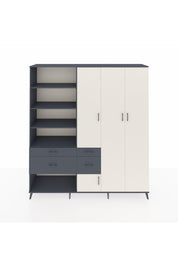 Hyperion Dolap 14 Raflı 4 Çekmeceli 4 Kapaklı 220x44x243 - S553M042V14B