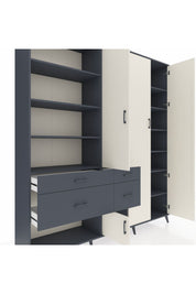Hyperion Dolap 14 Raflı 4 Çekmeceli 4 Kapaklı 220x44x243 - S553M042V14B