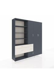 Hyperion Dolap 14 Raflı 4 Çekmeceli 4 Kapaklı 220x44x243 - S553M042V16B