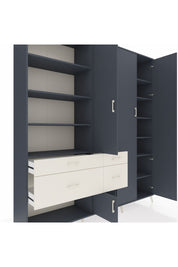 Hyperion Dolap 14 Raflı 4 Çekmeceli 4 Kapaklı 220x44x243 - S553M042V16B