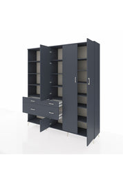 Hyperion Dolap 14 Raflı 4 Çekmeceli 4 Kapaklı 220x44x243 - S553M042V17B