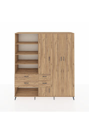 Hyperion Dolap 14 Raflı 4 Çekmeceli 4 Kapaklı 220x44x243 - S553M042V21B