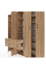 Hyperion Dolap 14 Raflı 4 Çekmeceli 4 Kapaklı 220x44x243 - S553M042V21B