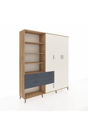 Hyperion Dolap 14 Raflı 4 Çekmeceli 4 Kapaklı 220x44x243 - S553M042V23B