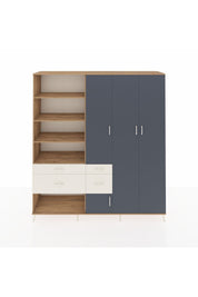 Hyperion Dolap 14 Raflı 4 Çekmeceli 4 Kapaklı 220x44x243 - S553M042V25B