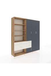 Hyperion Dolap 14 Raflı 4 Çekmeceli 4 Kapaklı 220x44x243 - S553M042V25B