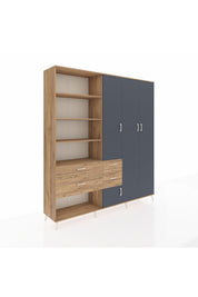 Hyperion Dolap 14 Raflı 4 Çekmeceli 4 Kapaklı 220x44x243 - S553M042V27B