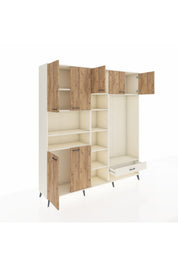 Hyperion Dolap 11 Raflı Tek Çekmeceli 7 Kapaklı 220x44x243 - S553M043V01B