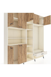 Hyperion Dolap 11 Raflı Tek Çekmeceli 7 Kapaklı 220x44x243 - S553M043V01B