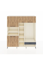 Hyperion Dolap 11 Raflı Tek Çekmeceli 7 Kapaklı 220x44x243 - S553M043V02B