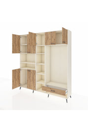 Hyperion Dolap 11 Raflı Tek Çekmeceli 7 Kapaklı 220x44x243 - S553M043V03B