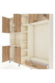 Hyperion Dolap 11 Raflı Tek Çekmeceli 7 Kapaklı 220x44x243 - S553M043V03B