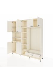 Hyperion Dolap 11 Raflı Tek Çekmeceli 7 Kapaklı 220x44x243 - S553M043V04B