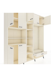 Hyperion Dolap 11 Raflı Tek Çekmeceli 7 Kapaklı 220x44x243 - S553M043V04B