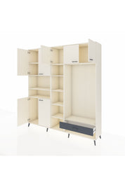 Hyperion Dolap 11 Raflı Tek Çekmeceli 7 Kapaklı 220x44x243 - S553M043V05B