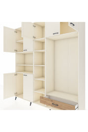 Hyperion Dolap 11 Raflı Tek Çekmeceli 7 Kapaklı 220x44x243 - S553M043V06B