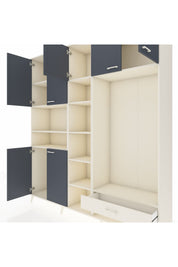 Hyperion Dolap 11 Raflı Tek Çekmeceli 7 Kapaklı 220x44x243 - S553M043V07B