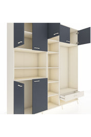 Hyperion Dolap 11 Raflı Tek Çekmeceli 7 Kapaklı 220x44x243 - S553M043V07B