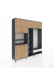 Hyperion Dolap 11 Raflı Tek Çekmeceli 7 Kapaklı 220x44x243 - S553M043V10B