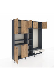 Hyperion Dolap 11 Raflı Tek Çekmeceli 7 Kapaklı 220x44x243 - S553M043V10B