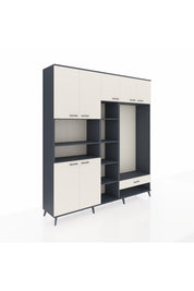 Hyperion Dolap 11 Raflı Tek Çekmeceli 7 Kapaklı 220x44x243 - S553M043V13B