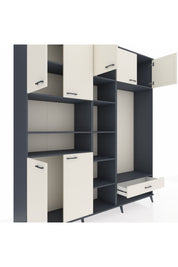 Hyperion Dolap 11 Raflı Tek Çekmeceli 7 Kapaklı 220x44x243 - S553M043V13B