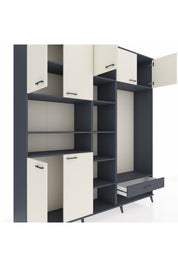 Hyperion Dolap 11 Raflı Tek Çekmeceli 7 Kapaklı 220x44x243 - S553M043V14B