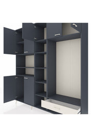 Hyperion Dolap 11 Raflı Tek Çekmeceli 7 Kapaklı 220x44x243 - S553M043V16B