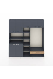 Hyperion Dolap 11 Raflı Tek Çekmeceli 7 Kapaklı 220x44x243 - S553M043V18B