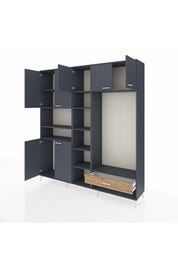 Hyperion Dolap 11 Raflı Tek Çekmeceli 7 Kapaklı 220x44x243 - S553M043V18B