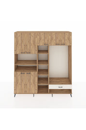 Hyperion Dolap 11 Raflı Tek Çekmeceli 7 Kapaklı 220x44x243 - S553M043V19B