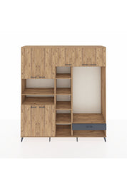 Hyperion Dolap 11 Raflı Tek Çekmeceli 7 Kapaklı 220x44x243 - S553M043V20B