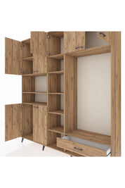 Hyperion Dolap 11 Raflı Tek Çekmeceli 7 Kapaklı 220x44x243 - S553M043V21B