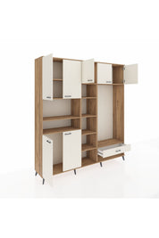 Hyperion Dolap 11 Raflı Tek Çekmeceli 7 Kapaklı 220x44x243 - S553M043V22B