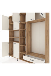 Hyperion Dolap 11 Raflı Tek Çekmeceli 7 Kapaklı 220x44x243 - S553M043V22B