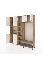 Hyperion Dolap 11 Raflı Tek Çekmeceli 7 Kapaklı 220x44x243 - S553M043V23B