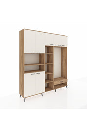 Hyperion Dolap 11 Raflı Tek Çekmeceli 7 Kapaklı 220x44x243 - S553M043V24B