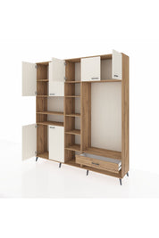 Hyperion Dolap 11 Raflı Tek Çekmeceli 7 Kapaklı 220x44x243 - S553M043V24B