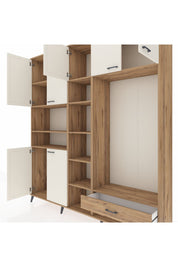 Hyperion Dolap 11 Raflı Tek Çekmeceli 7 Kapaklı 220x44x243 - S553M043V24B