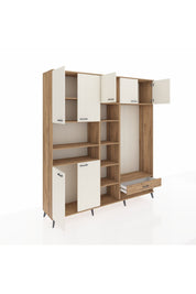 Hyperion Dolap 11 Raflı Tek Çekmeceli 7 Kapaklı 220x44x243 - S553M043V24B