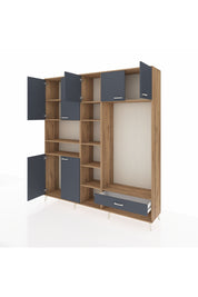 Hyperion Dolap 11 Raflı Tek Çekmeceli 7 Kapaklı 220x44x243 - S553M043V26B