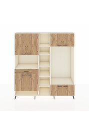 Hyperion Dolap 12 Raflı Tek Çekmeceli 8 Kapaklı 220x44x243 - S553M044V03B