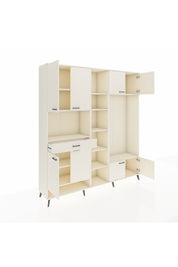 Hyperion Dolap 12 Raflı Tek Çekmeceli 8 Kapaklı 220x44x243 - S553M044V04B